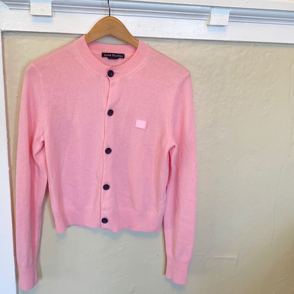 Acne Studios Face Cardigan Wool